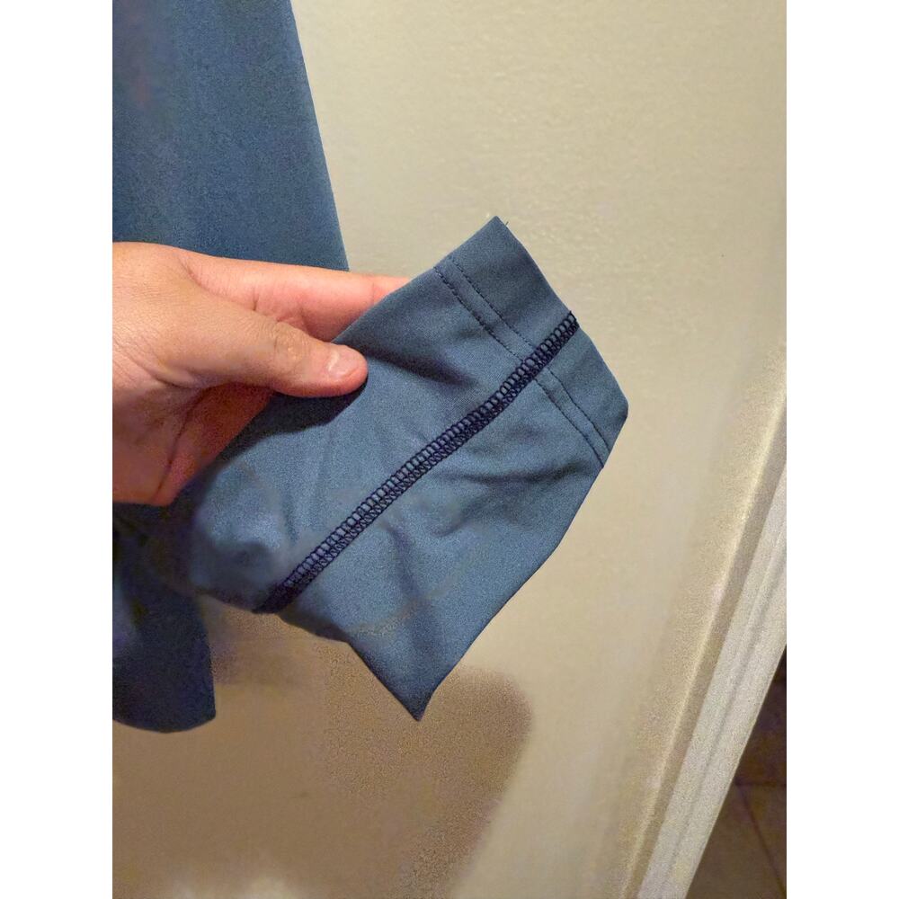 The Normal Brand Blue Seam Performance 1/2 Zip Athlesuire Activewear | Sz Small - Picture 6 of 10